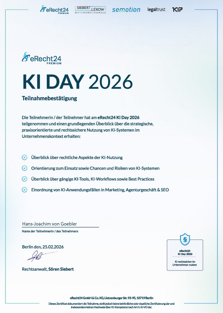 eRecht24 - KI Day 2026